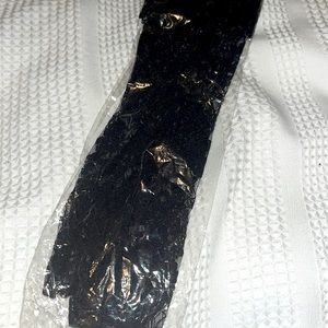Lace long gloves- Black